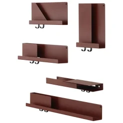 Muuto Folded shelf, deep red, small