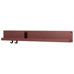 Muuto Folded shelf, deep red, large