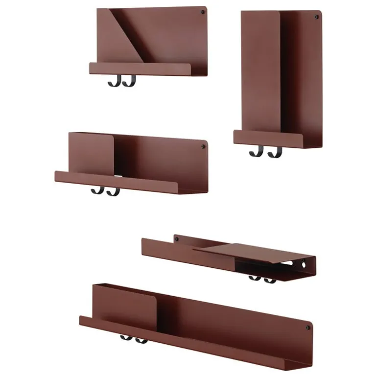 Muuto Folded shelf, deep red, medium