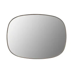 Muuto Framed mirror, small, taupe - clear