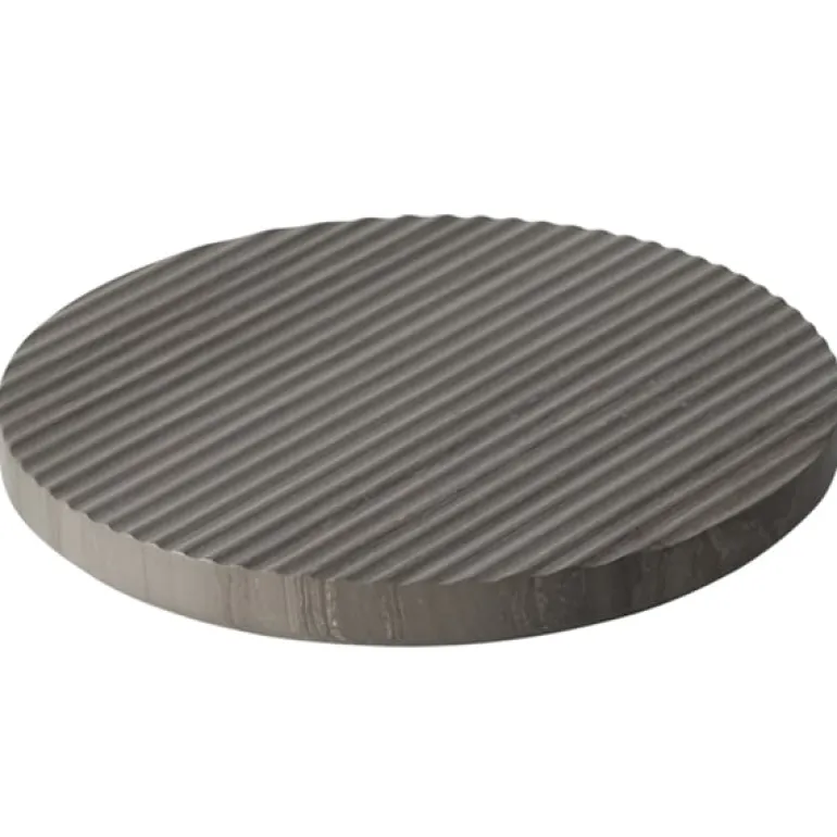 Muuto Groove marble trivet, large, grey