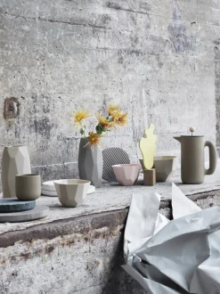 Muuto Groove marble trivet, large, grey