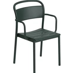 Muuto Linear Steel armchair, dark green