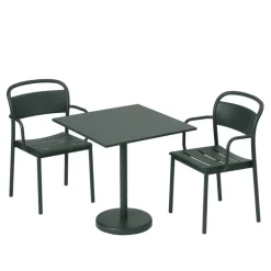 Muuto Linear Steel armchair, dark green