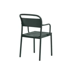 Muuto Linear Steel armchair, dark green