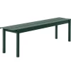 Muuto Linear Steel bench 170 cm, dark green