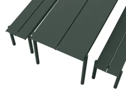 Muuto Linear Steel bench 170 cm, dark green