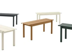 Muuto Linear Steel bench 170 cm, dark green