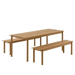 Muuto Linear Steel bench 170 cm, burnt orange