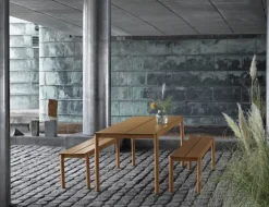 Muuto Linear Steel bench 170 cm, burnt orange