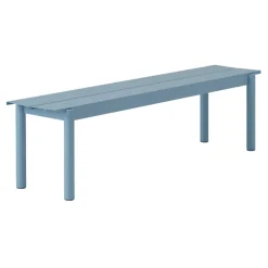Muuto Linear Steel bench, 170 cm, pale blue