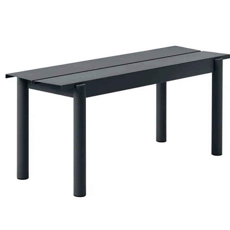 Muuto Linear Steel bench 110 cm, black