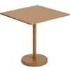 Muuto Linear Steel Café table 70 x 70 cm, burnt orange