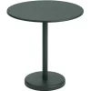 Muuto Linear Steel Café table, 70 cm, dark green