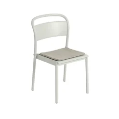 Muuto Linear Steel chair seat pad, light grey