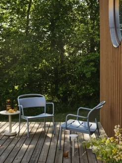 Muuto Linear Steel lounge armchair, grey