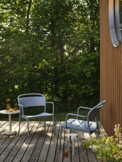 Muuto Linear Steel lounge armchair, dark green