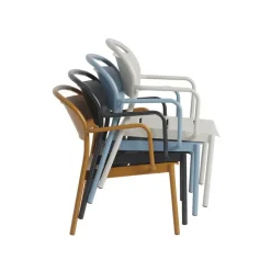 Muuto Linear Steel lounge armchair, pale blue