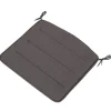 Muuto Linear Steel lounge armchair seat pad, dark grey