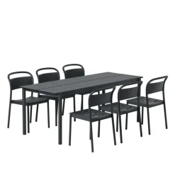Muuto Linear Steel side chair, black