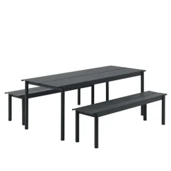Muuto Linear Steel table 200 x 75 cm, black