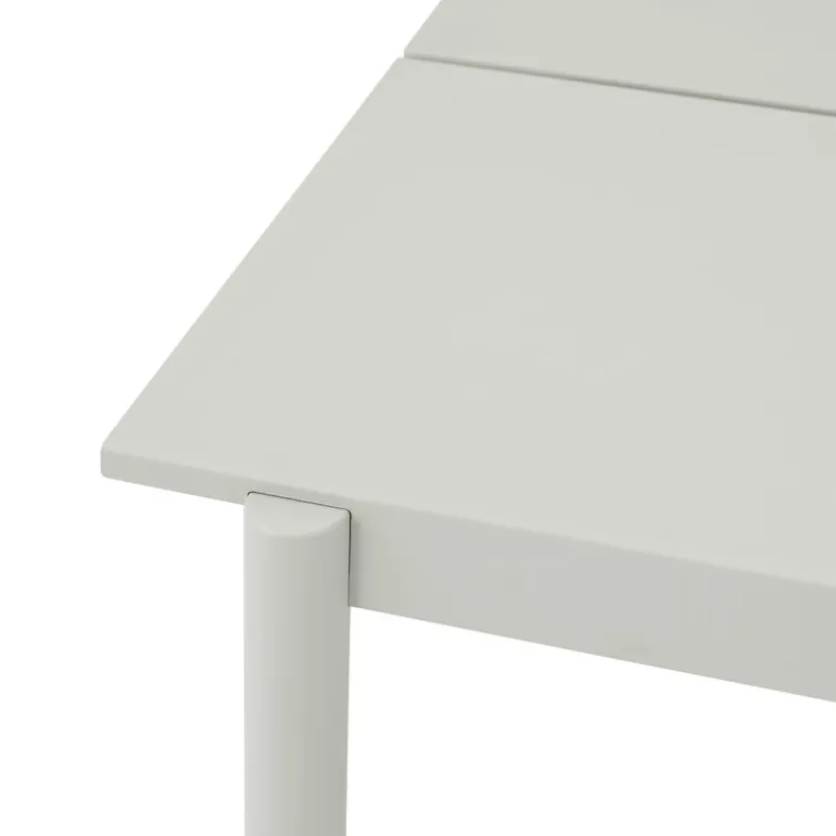 Muuto Linear Steel table, 140 x 75 cm, grey
