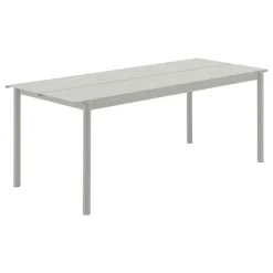 Muuto Linear Steel table, 200 x 75 cm, grey