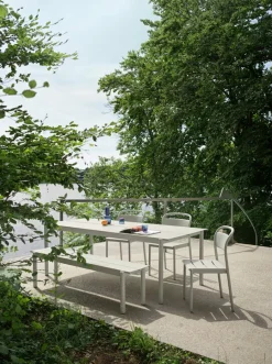 Muuto Linear Steel table, 200 x 75 cm, grey