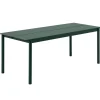 Muuto Linear Steel table 200 x 75 cm, dark green