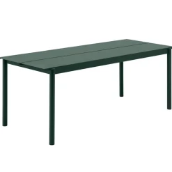 Muuto Linear Steel table 200 x 75 cm, dark green
