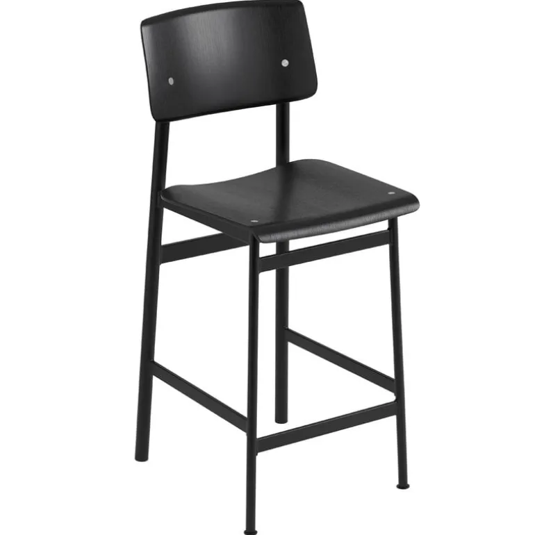 Muuto Loft bar stool 65 cm, black