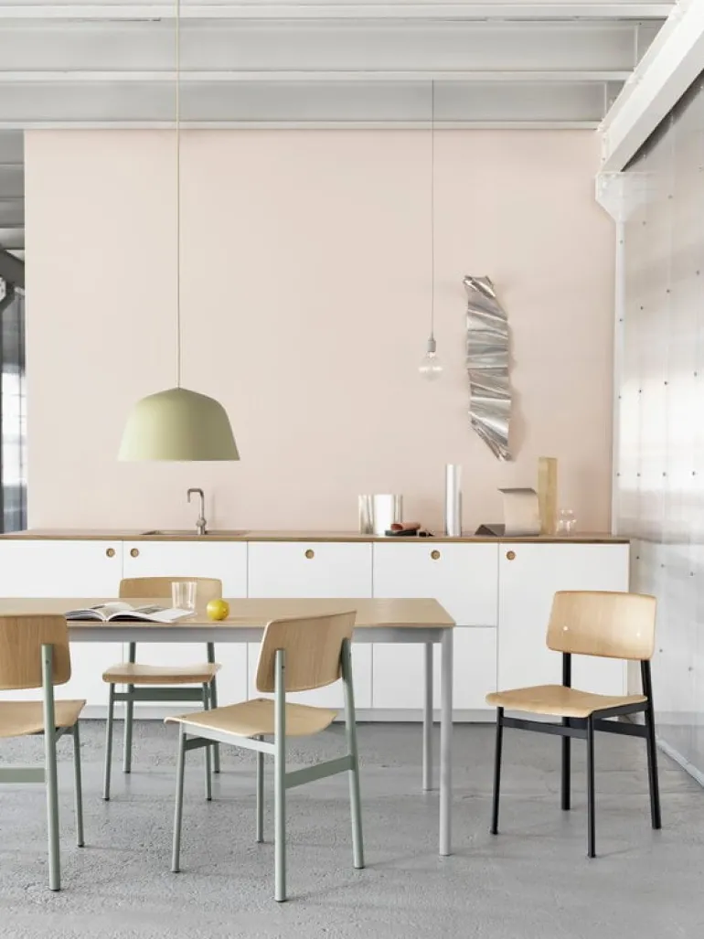 Muuto Loft chair, dusty green - oak