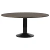 Muuto Midst table, 160 cm, dark oiled oak - black