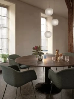 Muuto Midst table, 160 cm, dark oiled oak - black