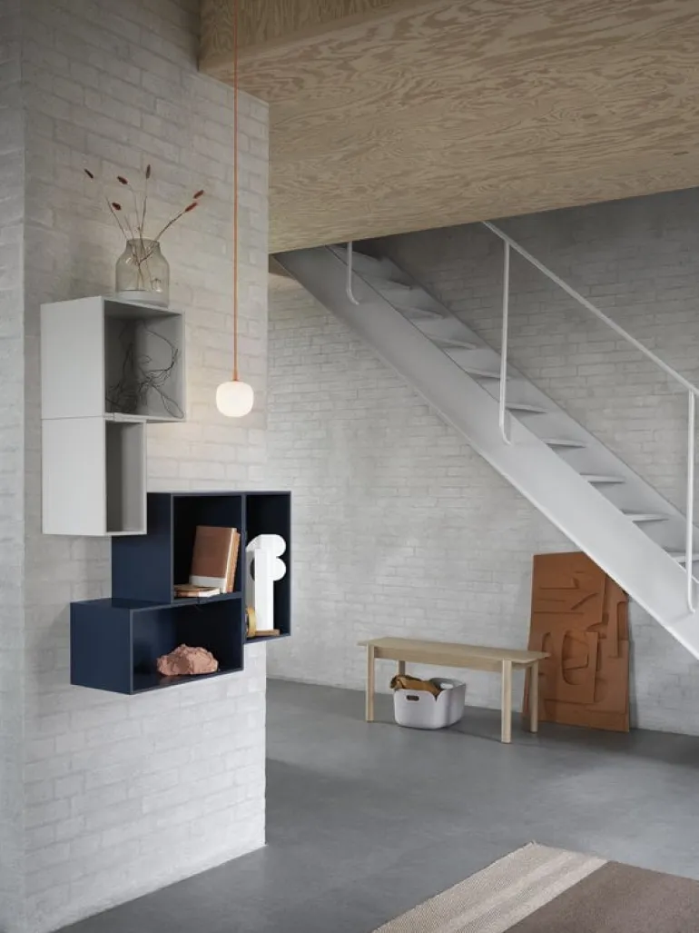 Muuto Mini Stacked 2.0 shelf module, small, midnight blue