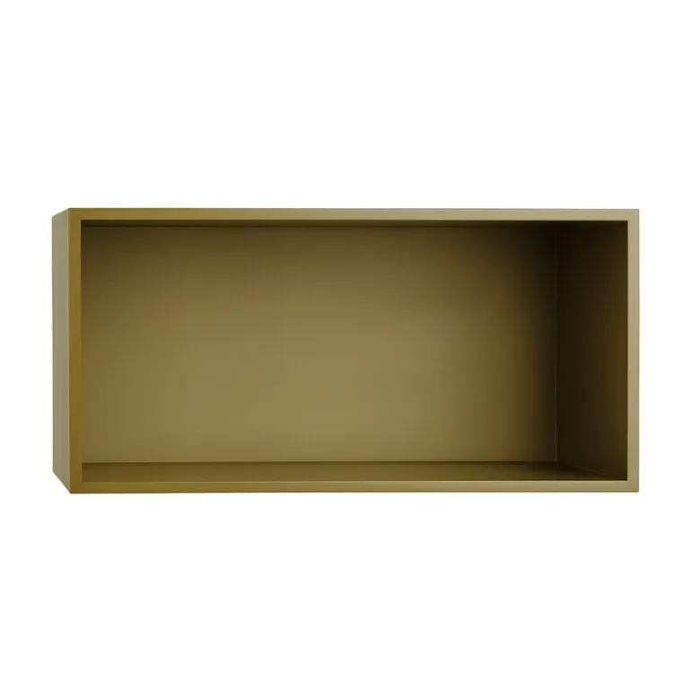 Muuto Mini Stacked shelf module, large, brown green