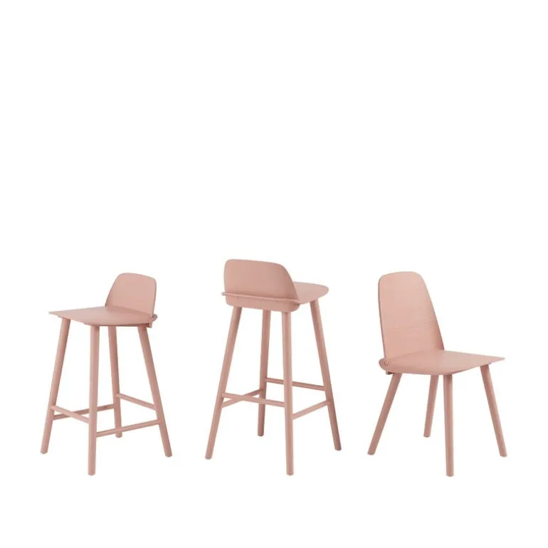 Muuto Nerd bar stool, 75 cm, tan rose