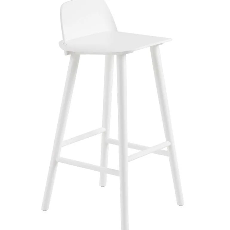 Muuto Nerd bar stool, 75 cm, white