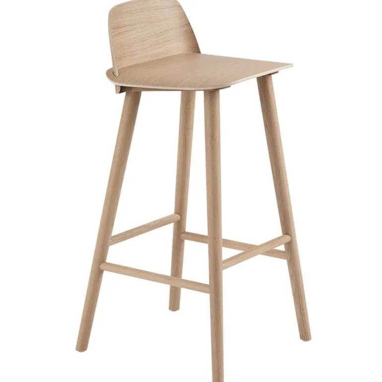 Muuto Nerd bar stool, 75 cm, oak