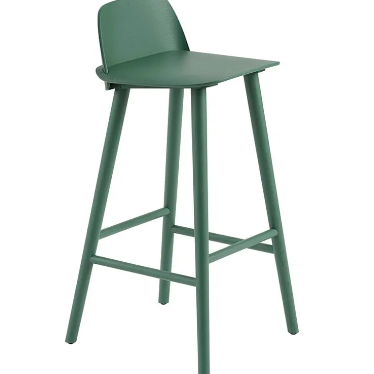 Muuto Nerd bar stool, 75 cm, green