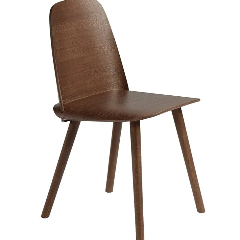 Muuto Nerd chair, stained dark brown