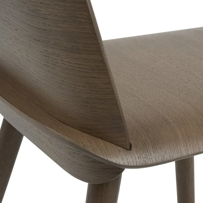 Muuto Nerd chair, stained dark brown
