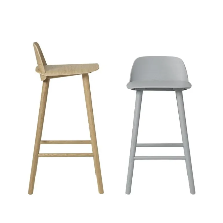 Muuto Nerd counter stool, 65 cm, grey