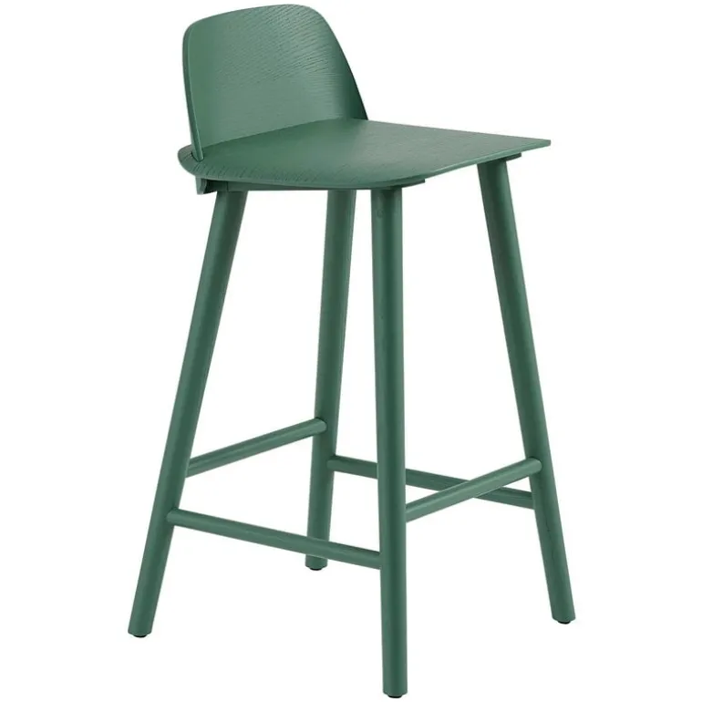 Muuto Nerd counter stool, 65 cm, green