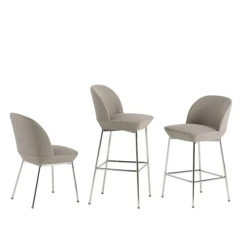 Muuto Oslo chair, Ocean 32 - chrome