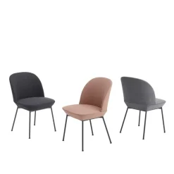 Muuto Oslo chair, Weave 990 - chrome