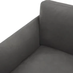 Muuto Outline sofa, 3 seater, Grace leather grey - black