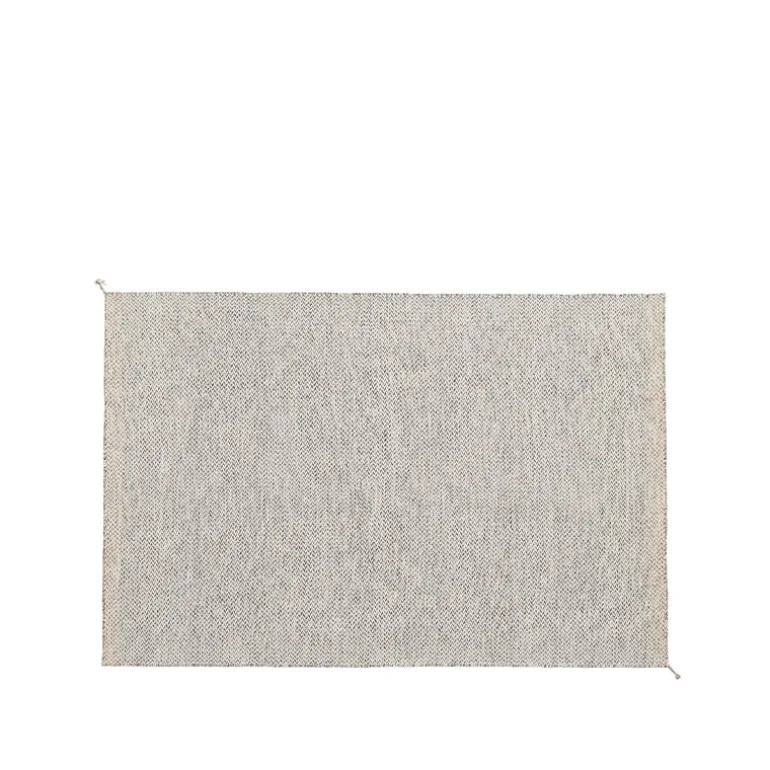 Muuto Ply rug, recycled polyester, 170 x 240 cm, black - white