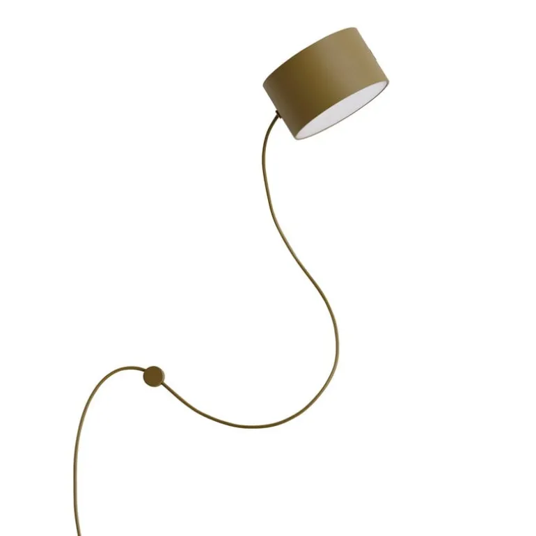 Muuto Post wall lamp, brown green