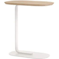Muuto Relate side table, h. 60,5 cm, solid oak - off white